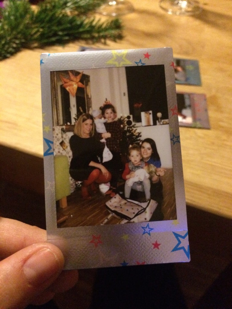 polaroid on christmas